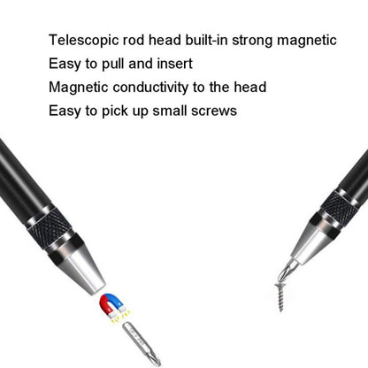 8 In 1 Screwdriver Aluminum Alloy Combination Disassembly Pen Repair Screwdriver(Black) - Screwdriver Tools by buy2fix | Online Shopping UK | buy2fix