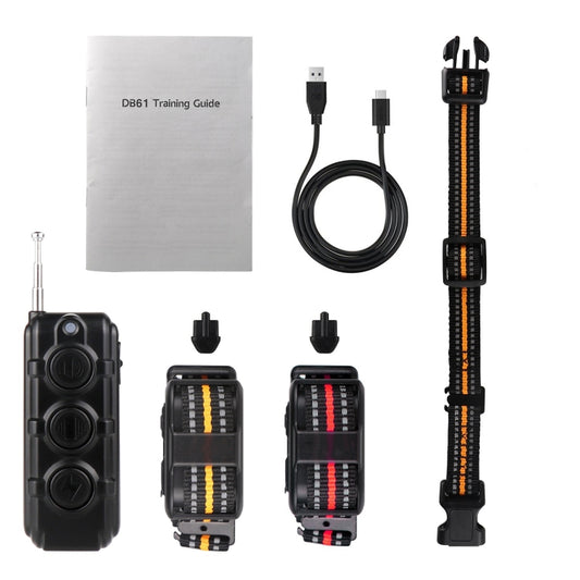 Electronic Dog Trainer Rechargeable Pet Remote Control Bark Stopper, Specification: 1 Drag 2 by buy2fix