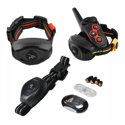 Remote Control Trainer Dog Collar Automatic Barking Stopper, Specification: 1 Drag 1 Orange by buy2fix