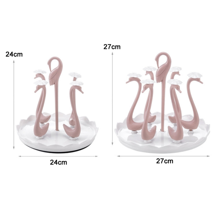 Home Portable Drainer Cup Holder With Rotatable Tray, Specification: Four Cups(Blue) by buy2fix