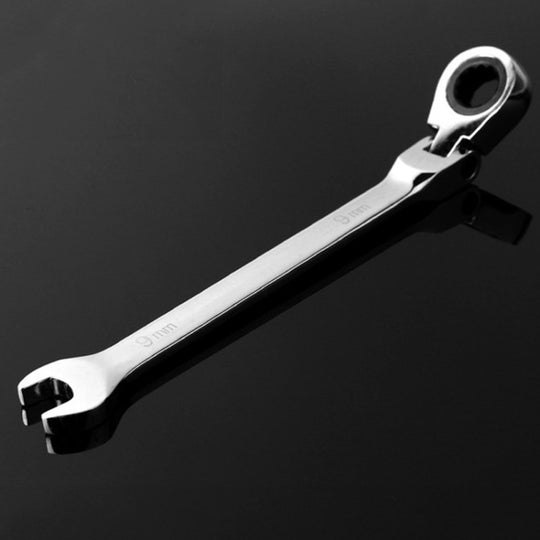 Combination Ratchet Wrench with Flexible Head Dual-purpose Ratchet Tool, Specification: 9mm