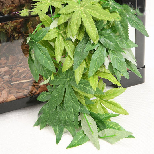 Climbing Pet Boxes Aquarium Fish Tank Landscaping Simulation Plant, Style: T007 12 inch