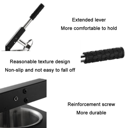 Household Manual Squeeze Fruit And Vegetable Juicer(Black) by buy2fix