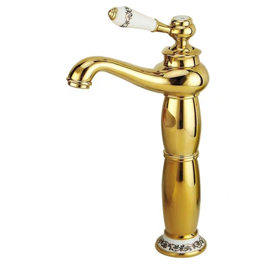 Antique Hot and Cold Bathroom Washbasin Faucet, Style: High Model by buy2fix