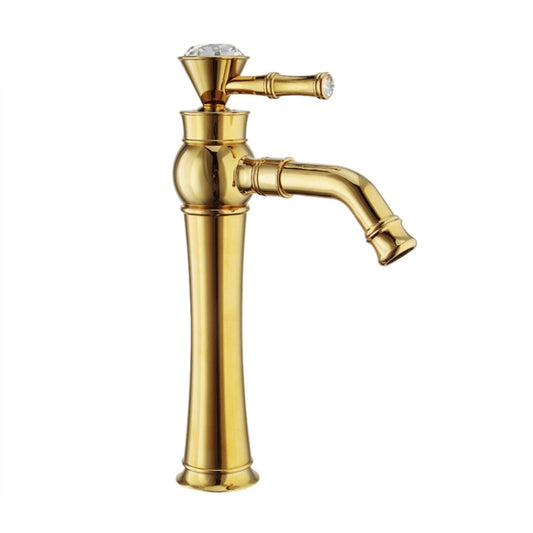 All Bronze Bathroom Basin Hot And Cold Water Faucet, Style: Gold High Model by buy2fix