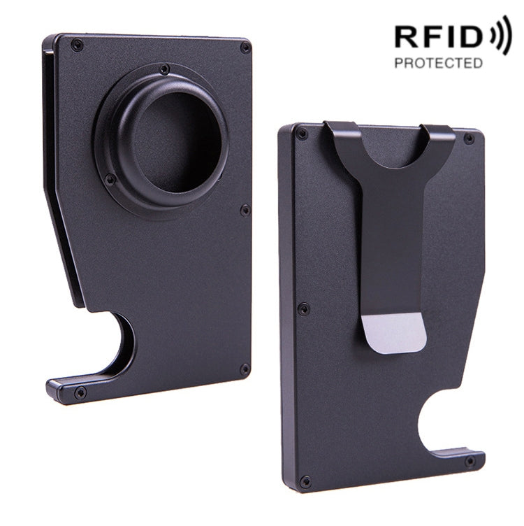 AK-1 RFID Portable Anti-theft Card Holder For AirTag(Black) - Wallet Series by buy2fix | Online Shopping UK | buy2fix