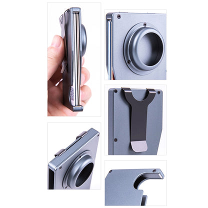 AK-1 RFID Portable Anti-theft Card Holder For AirTag(Grey) - Wallet Series by buy2fix | Online Shopping UK | buy2fix