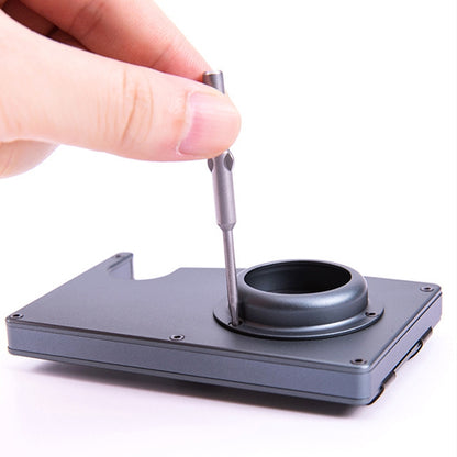 AK-1 RFID Portable Anti-theft Card Holder For AirTag(Grey) - Wallet Series by buy2fix | Online Shopping UK | buy2fix