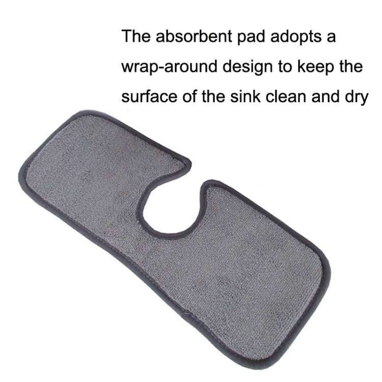 Basin Drain Pad Absorbent Dry Cleaning Pad Fiber Towel Water Mat Color Random Delivery, Size: 62.5x13cm - Bath Mats by buy2fix | Online Shopping UK | buy2fix