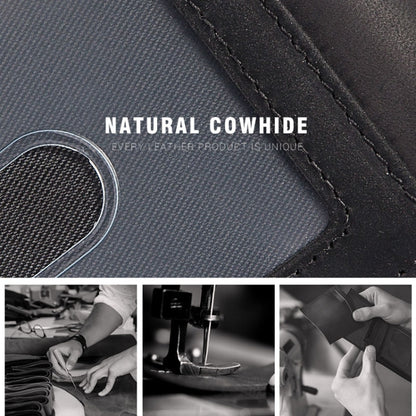 HUMERPAUL BP993 RFID Anti-Theft Brush Pocket Card Bag Suitable For AirTag(Dark Brown) - Wallet Series by HUMERPAUL | Online Shopping UK | buy2fix