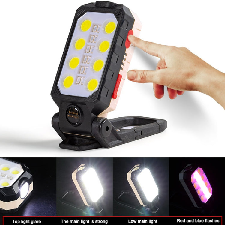 E-SMARTER COB Work Light USB Emergency Flashlight Maintenance Lamp, Style: W598A 8 Hole - Camping Lighting by E-SMARTER | Online Shopping UK | buy2fix