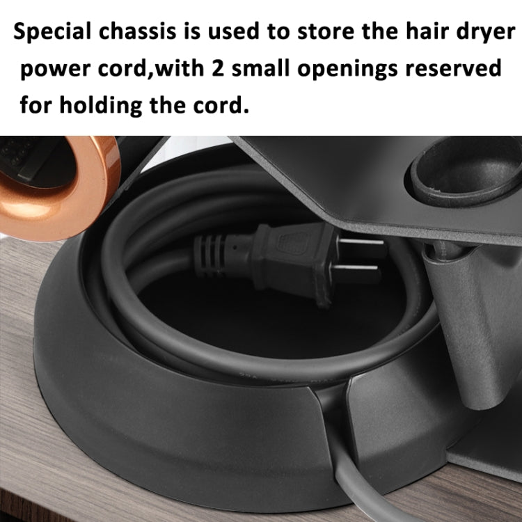 For Dyson Supersonic Hair Dryer Stand Holder With Cable Storage Function(Black Nickel) - Hair Dryers & Accessories by buy2fix | Online Shopping UK | buy2fix
