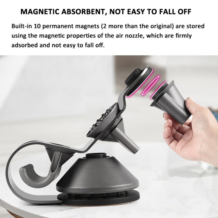 For Dyson Supersonic Hair Dryer Stand Holder With Cable Storage Function(Rose Red) - Hair Dryers & Accessories by buy2fix | Online Shopping UK | buy2fix