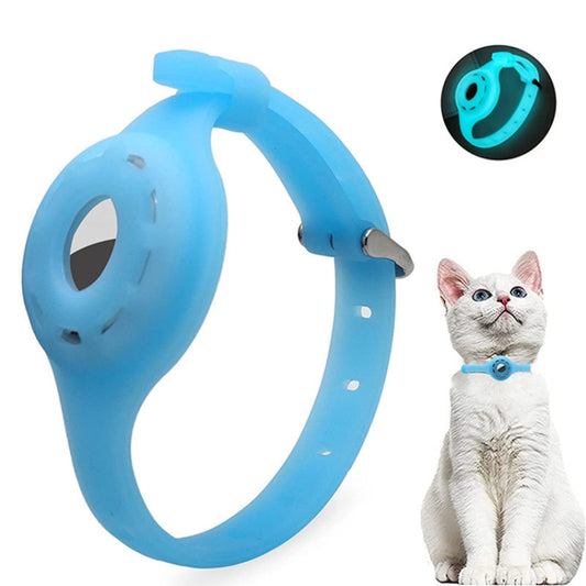 Pet Luminous Collar Locator Cover for Airtag, Specification: S(Luminous Blue) - Pet Series by buy2fix | Online Shopping UK | buy2fix
