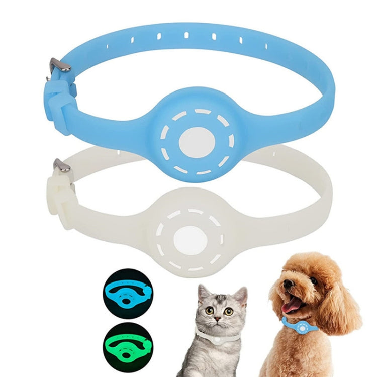 Pet Luminous Collar Locator Cover for Airtag, Specification: L(Luminous Pink) - Pet Series by buy2fix | Online Shopping UK | buy2fix