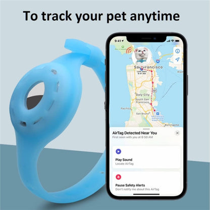 Pet Luminous Collar Locator Cover for Airtag, Specification: M(Luminous Pink) - Pet Series by buy2fix | Online Shopping UK | buy2fix