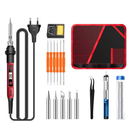 ANENG SL102 17pcs/set Digital Thermostat Household Constant Temperature Soldering Iron Set 60W Internal Heat Welding Tool Kit(EU Plug) - Electric Soldering Iron by ANENG | Online Shopping UK | buy2fix