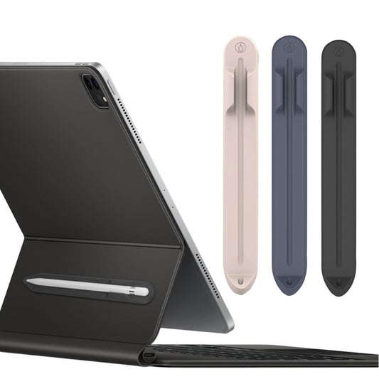 CY112 Stylus Silicone Magnetic Absorption Pen Holder For Apple Pencil1/2(Blue) by buy2fix