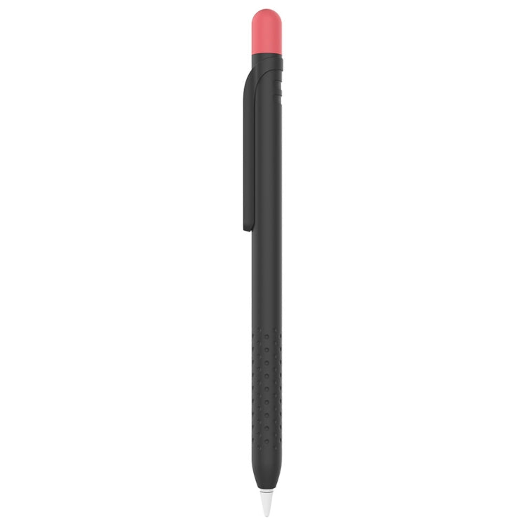 CY152 Magnetic Silicone Storage Colorblock Pen Holder For Apple Pencil 1(Black) - Pencil Accessories by buy2fix | Online Shopping UK | buy2fix