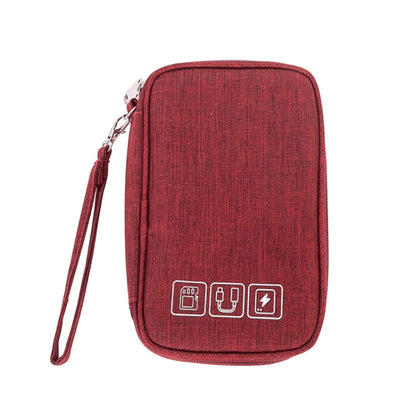 RH532 Mini Multifunctional Digital Storage Bag(Wine Red) - Digital Storage Bag by buy2fix | Online Shopping UK | buy2fix