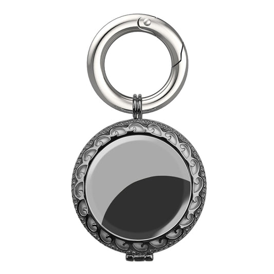 Anti-Lost Plating Keychain Locator Tracker Protective Cover For Airtag(Black Gold) - Key Chain Series by buy2fix | Online Shopping UK | buy2fix