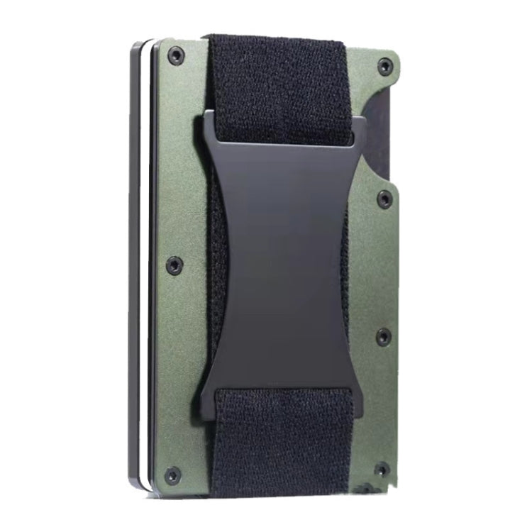 ZDL-05 Tracker Protection Organizer Metal Card Holder For AirTag(Army Green) - Other by buy2fix | Online Shopping UK | buy2fix