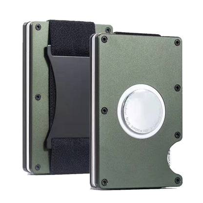 ZDL-05 Tracker Protection Organizer Metal Card Holder For AirTag(Army Green) - Other by buy2fix | Online Shopping UK | buy2fix