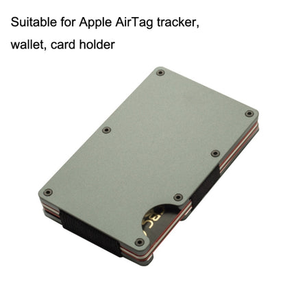ZDL-05 Tracker Protection Organizer Metal Card Holder For AirTag(Grey) - Other by buy2fix | Online Shopping UK | buy2fix