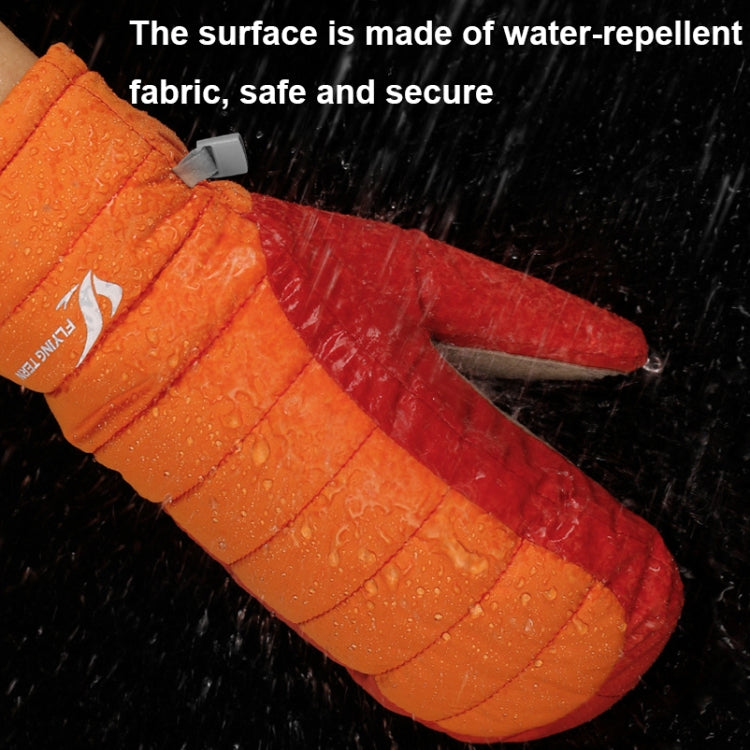 FLYING TERN 307 Outdoor Sports Fleece Waterproof Wear-resistant Children Gloves(White) - Safety Gloves by FLYING TERN | Online Shopping UK | buy2fix