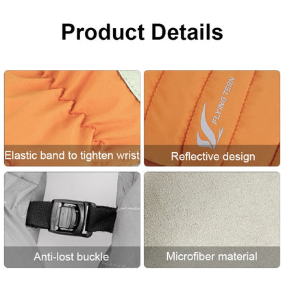 FLYING TERN 307 Outdoor Sports Fleece Waterproof Wear-resistant Children Gloves(White) - Safety Gloves by FLYING TERN | Online Shopping UK | buy2fix