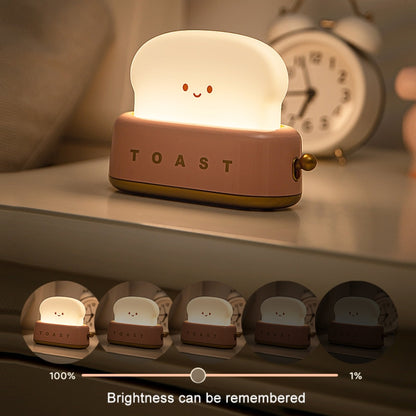 4W USB Charging LED Bread Maker Night Light Timing Sleep Light(Red) by buy2fix