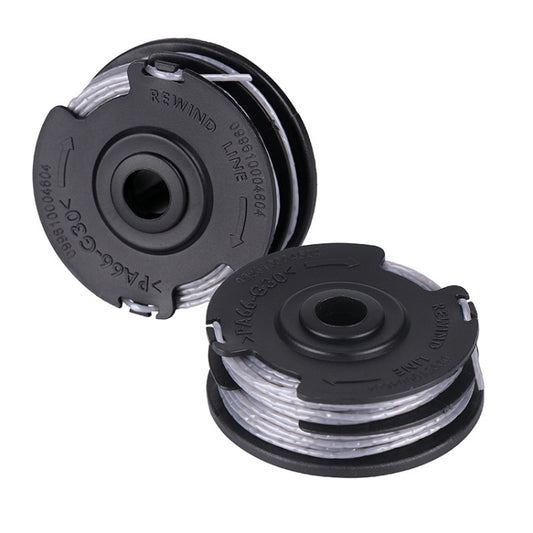 Lawnmower Nylon Double Layer Mowing Line Playing Rope Spool Replaces Greenworks(Black) by buy2fix