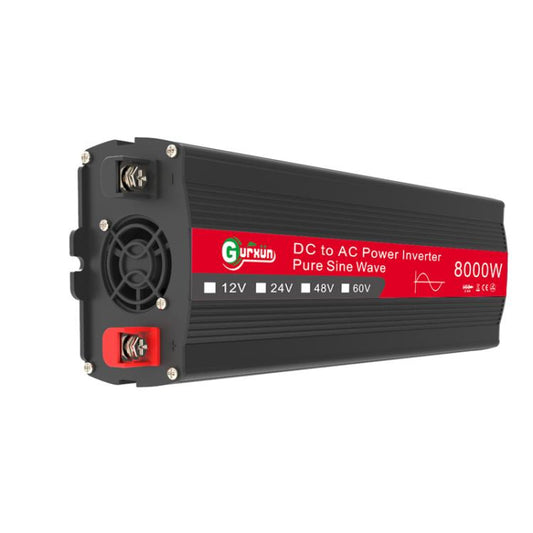 Gurxun 8000W High Power Household Car Sine Wave Inverter, Specification: 12V To 220V by Gurxun