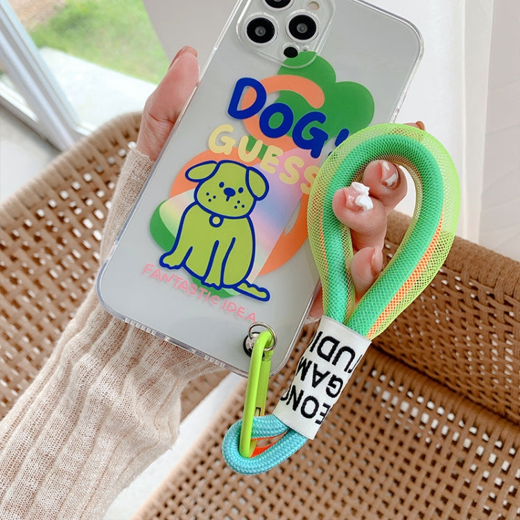 5 PCS Mobile Phone Case Fluorescent Lanyard Cellphone Wrist Rope(Orange and Blue) - Lanyards & Wrist Straps by buy2fix | Online Shopping UK | buy2fix