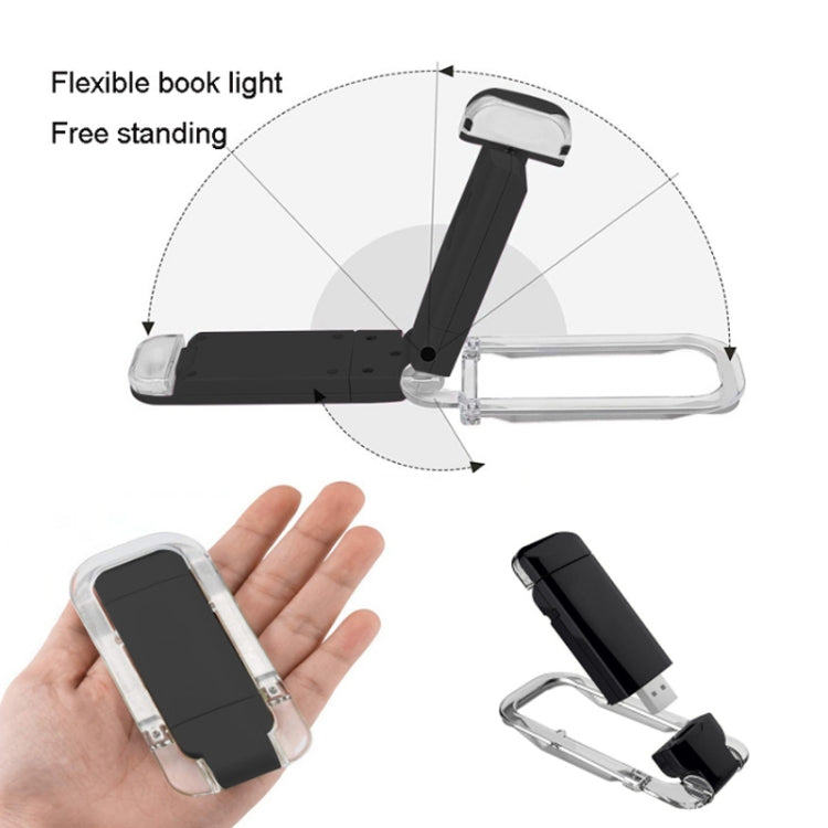 USB Charging LED Dimmable Portable Bookmark Light(Black) - USB Light by buy2fix | Online Shopping UK | buy2fix