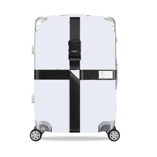 Luggage Reinforcement Straps Fixed Protective Rope With Combination Lock, Color: Black by buy2fix