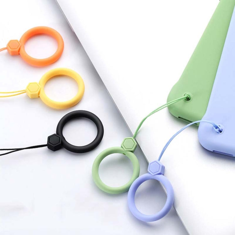 10 PCS Silicone Ring Mobile Phone Lanyard Water Bottle Anti-fall Pendant(Lemon Yellow) - Lanyards & Wrist Straps by buy2fix | Online Shopping UK | buy2fix