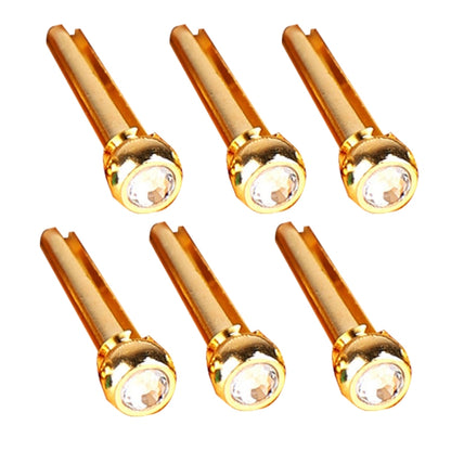 6PCS Guitar Dipping Pure Copper Citrimine Guitar Caps, Style: Crystal Head (White) - Guitar Tuner Accessories by buy2fix | Online Shopping UK | buy2fix