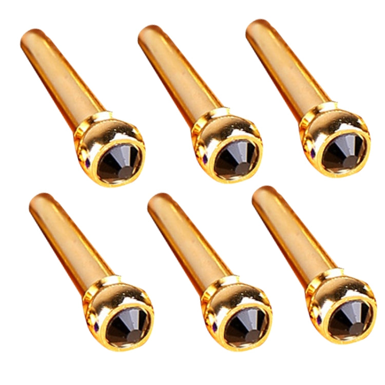 6PCS Guitar Dipping Pure Copper Citrimine Guitar Caps, Style: Crystal Head (Black) - Guitar Tuner Accessories by buy2fix | Online Shopping UK | buy2fix