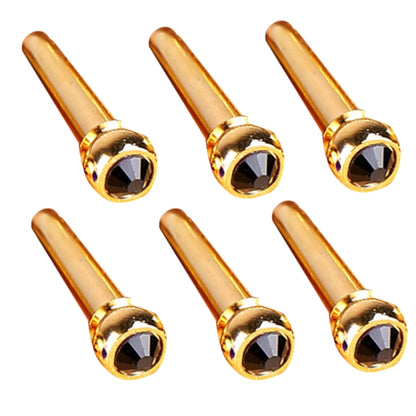 6PCS Guitar Dipping Pure Copper Citrimine Guitar Caps, Style: Crystal Head (Black) - Guitar Tuner Accessories by buy2fix | Online Shopping UK | buy2fix