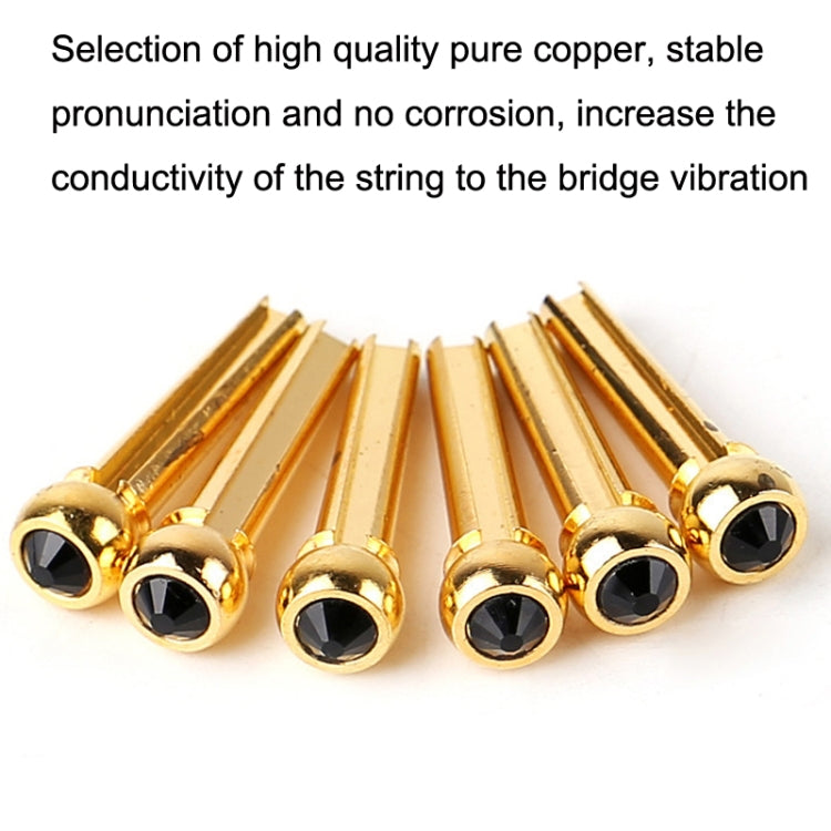 6PCS Guitar Dipping Pure Copper Citrimine Guitar Caps, Style: Big Diamond (White) - Guitar Tuner Accessories by buy2fix | Online Shopping UK | buy2fix