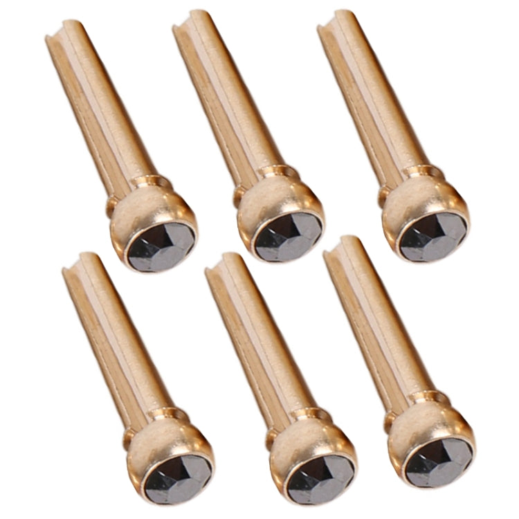 6PCS Guitar Dipping Pure Copper Citrimine Guitar Caps, Style: Big Diamond (Black) - Guitar Tuner Accessories by buy2fix | Online Shopping UK | buy2fix