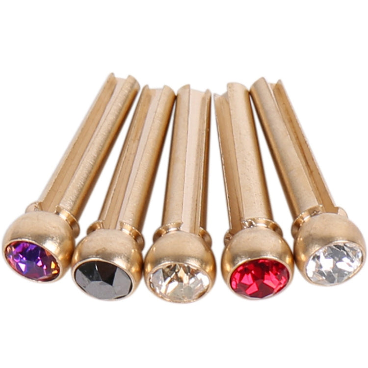 6PCS Guitar Dipping Pure Copper Citrimine Guitar Caps, Style: Big Diamond (Red) - Guitar Tuner Accessories by buy2fix | Online Shopping UK | buy2fix