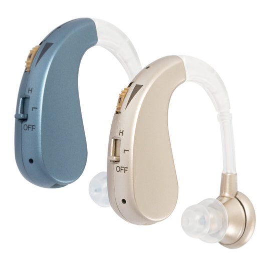 Hearing Aid Audiphones Sound Amplifier US Plug(Golden) by buy2fix