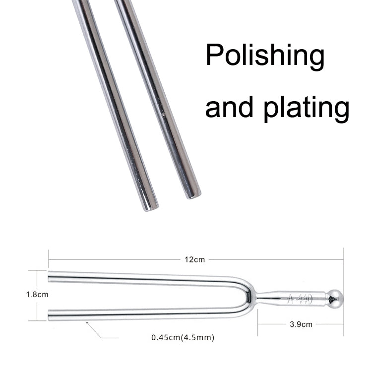 2 PCS Resonant Standard Teaching Sound Fork Stainless Steel Violin Instrument Music Sound Fork(Silver) - Other Accessories by buy2fix | Online Shopping UK | buy2fix