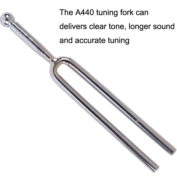 2 PCS Resonant Standard Teaching Sound Fork Stainless Steel Violin Instrument Music Sound Fork(Silver) - Other Accessories by buy2fix | Online Shopping UK | buy2fix