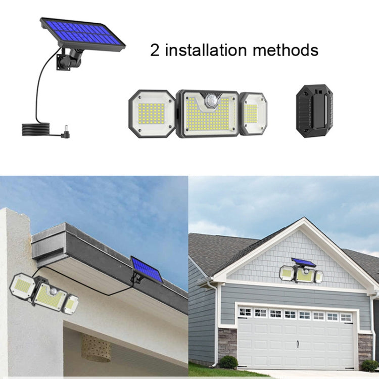 Solar Human Body Sensor Light LED Outdoor Waterproof Garden Light, Style: Split 226LED by buy2fix