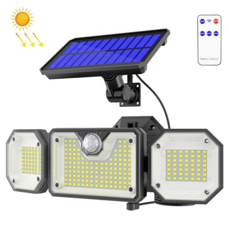 Solar Human Body Sensor Light LED Outdoor Waterproof Garden Light, Style: Split 226LED by buy2fix