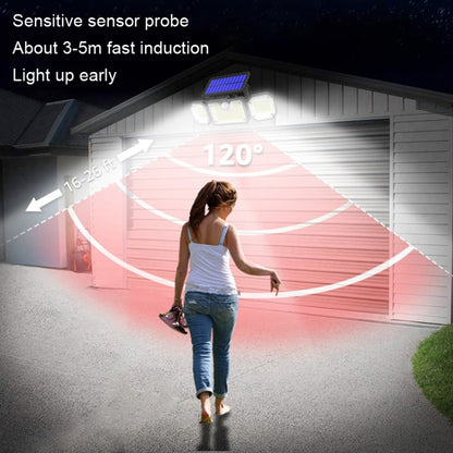 Solar Human Body Sensor Light LED Outdoor Waterproof Garden Light, Style: All In One 226LED by buy2fix