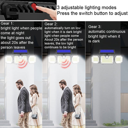 Solar Human Body Sensor Light LED Outdoor Waterproof Garden Light, Style: All In One 226LED by buy2fix